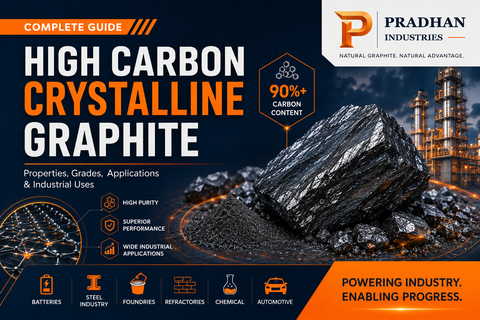 High Carbon Crystalline Graphite