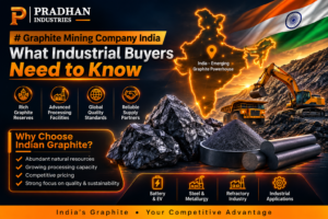 Graphite mining company India with graphite ore, mining equipment and industrial applications