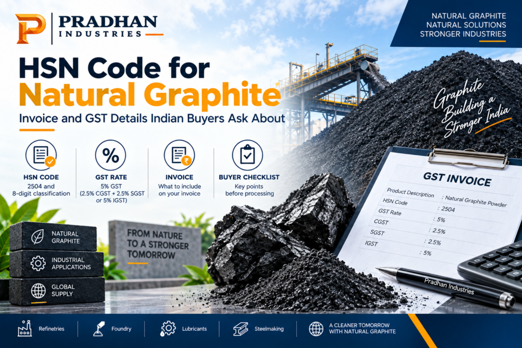 HSN Code for Natural Graphite in India: Invoice and GST Details