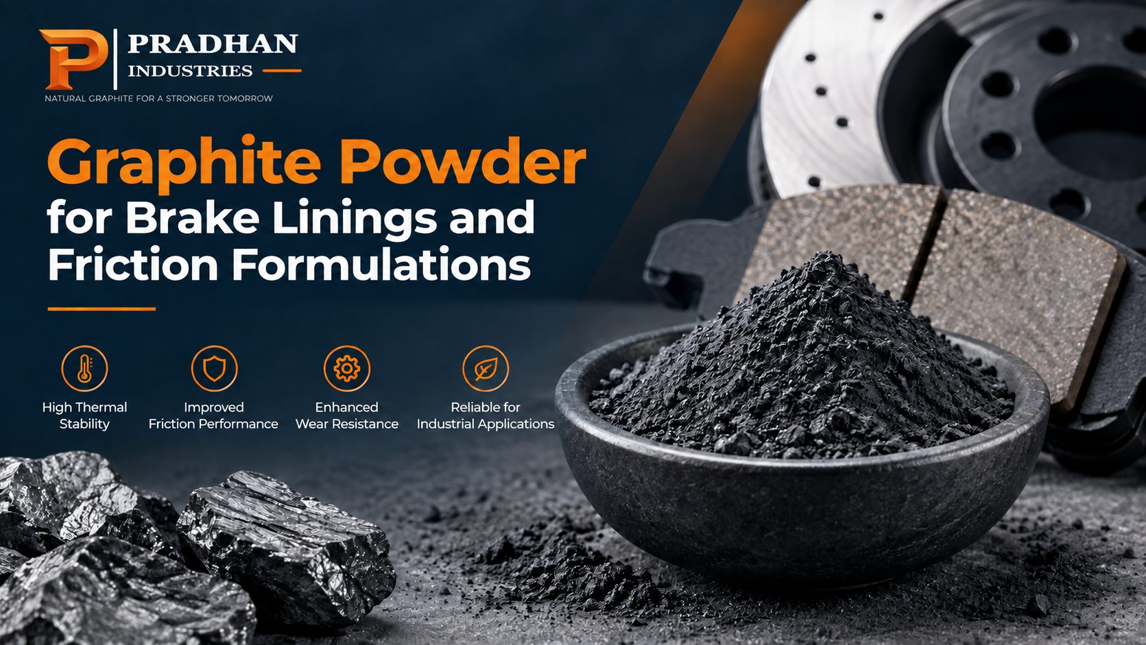 Graphite Powder for Brake Linings and Friction Formulations