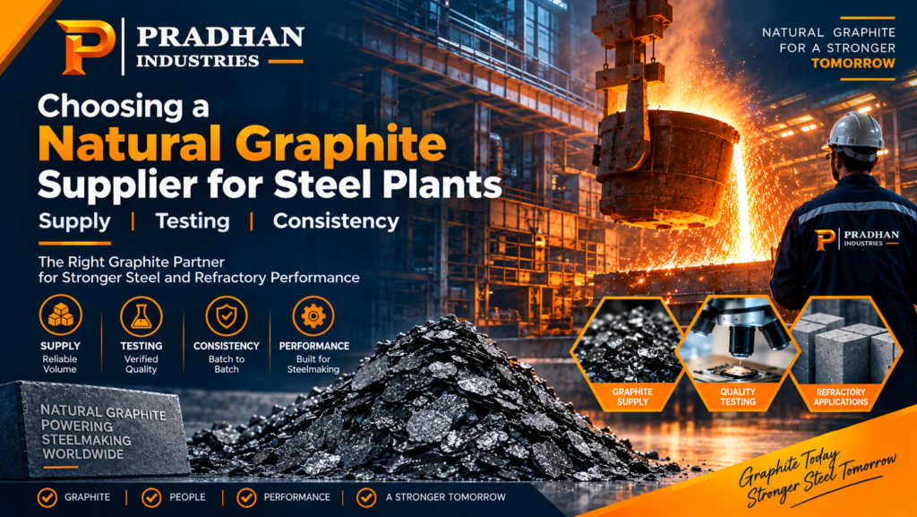 Choosing a Natural Graphite Supplier for Steel Plants: Supply, Testing and Consistency